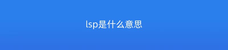 lsp是什么意思