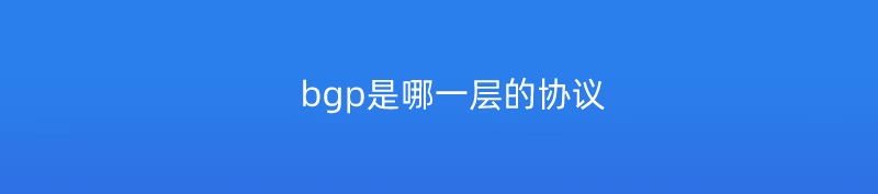 bgp是哪一层的协议