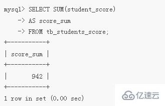 mysql中sum()函数如何用