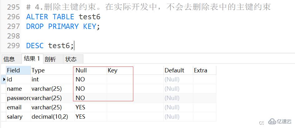 MySQL约束知识点实例分析