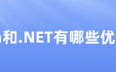 Java和.NET有哪些优劣势