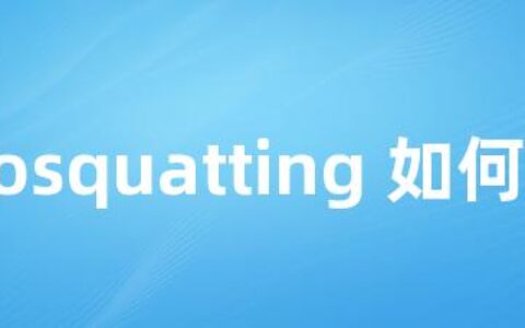 Typosquatting 如何工作