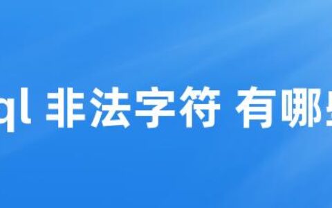 sql 非法字符 有哪些