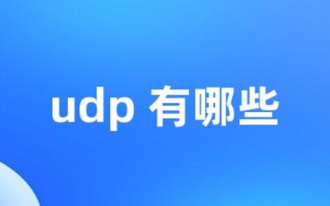 udp 有哪些