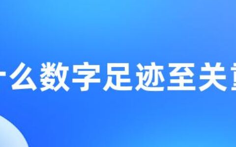 为什么数字足迹至关重要