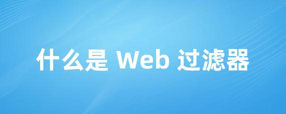 什么是 Web 过滤器