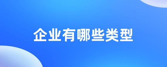 企业有哪些类型