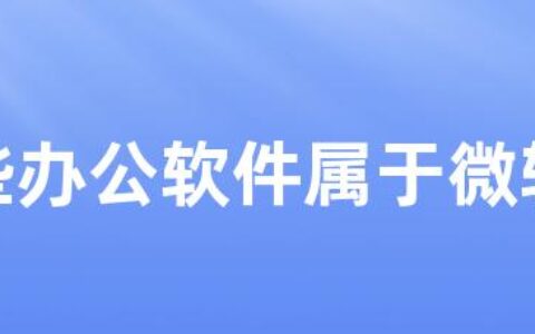 哪些办公软件属于微软的