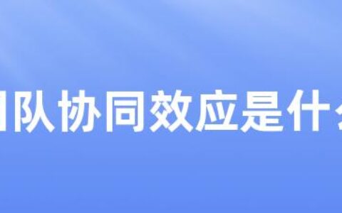 团队协同效应是什么