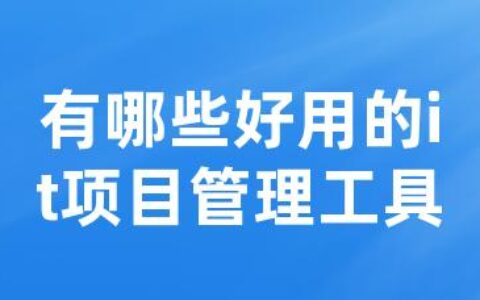 有哪些好用的it项目管理工具