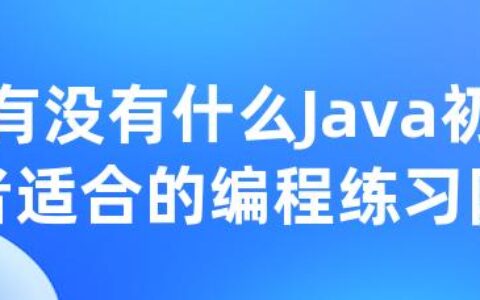 有没有什么Java初学者适合的编程练习网站