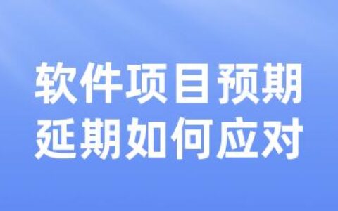 软件项目预期延期如何应对