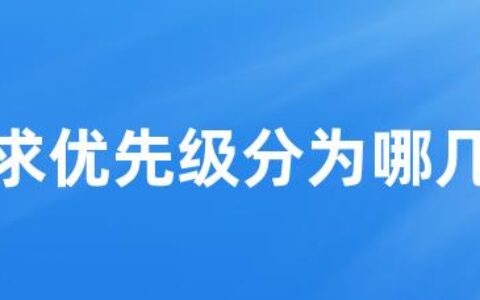 需求优先级分为哪几级