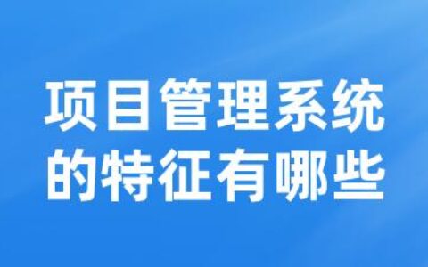 项目管理系统的特征有哪些