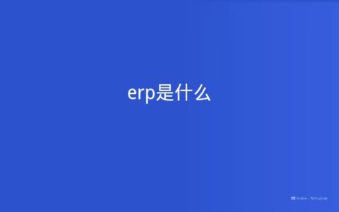 erp是什么