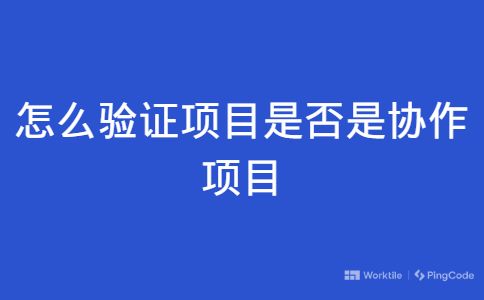 怎么验证项目是否是协作项目