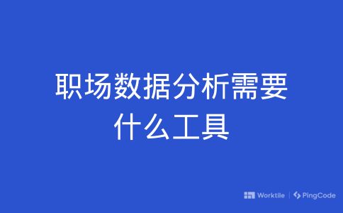 职场数据分析需要什么工具