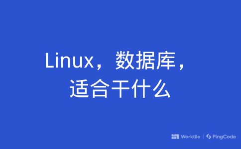 Linux，数据库，适合干什么