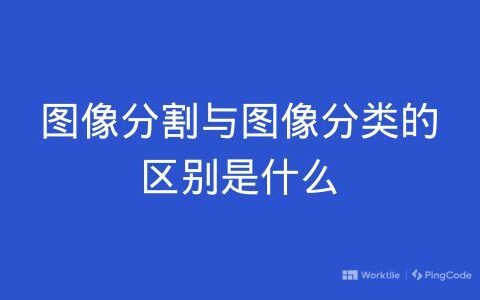 图像分割与图像分类的区别是什么