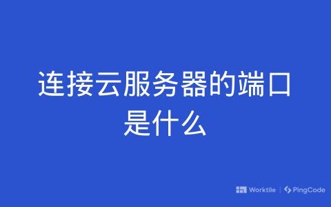 连接云服务器的端口是什么