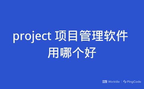 project 项目管理软件用哪个好