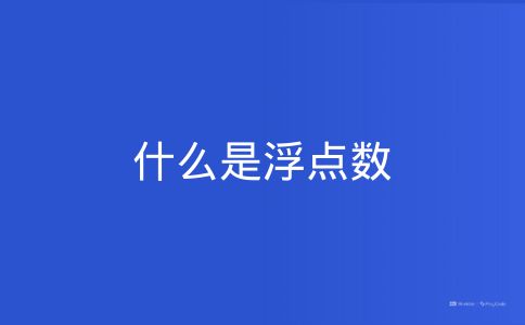 什么是浮点数