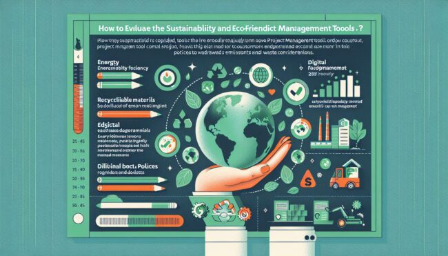 如何评估项目管理工具的可持续性和环保特性