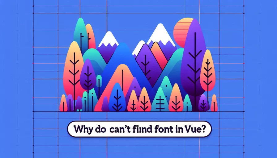 为什么vue中找不到font