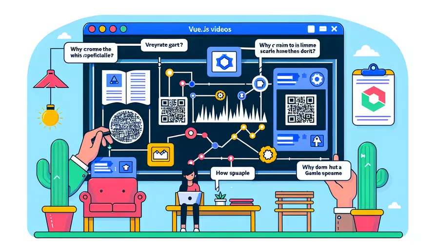 为什么vue 视频 带二维码