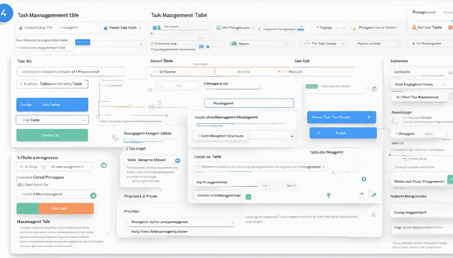 任务进度管理表怎么做