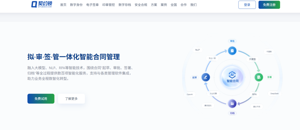 企业级第三方电子合同系统：8款安全可靠推荐
