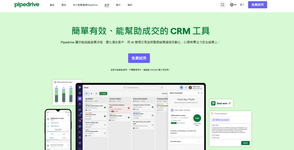 销售团队常用的11款商机管理系统排名