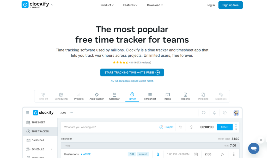 适合企业的15款工时记录软件（2025）