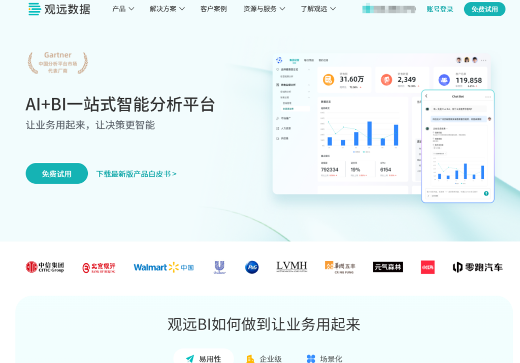 中国十大 BI 厂商有哪些？最适合中小企业的 BI 系统推荐