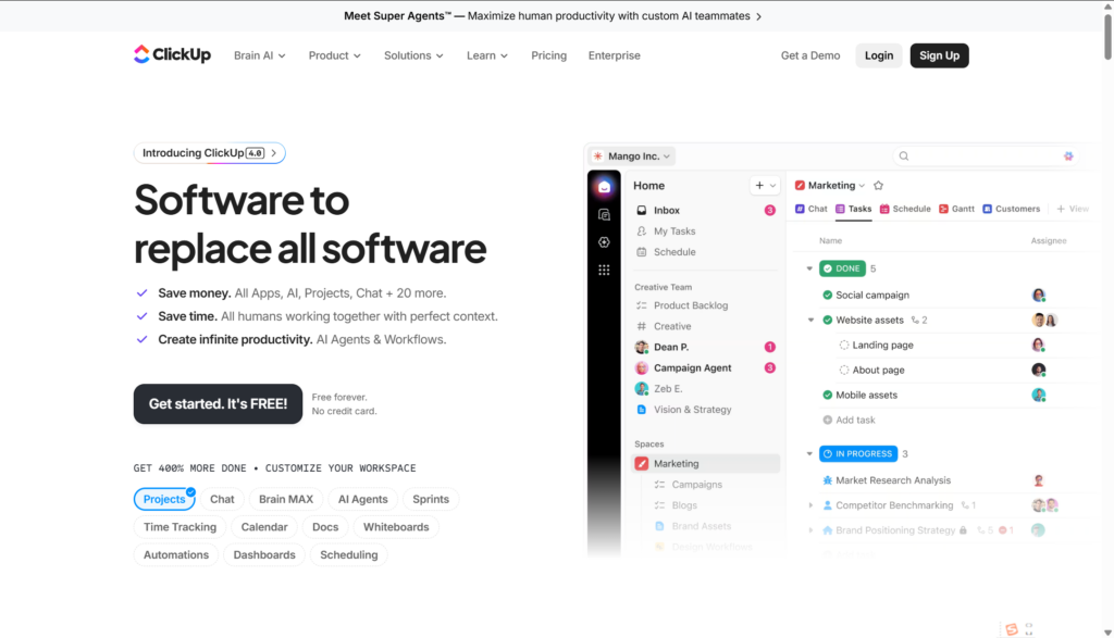 企业协作平台对比：9 款项目任务管理工具优劣分析