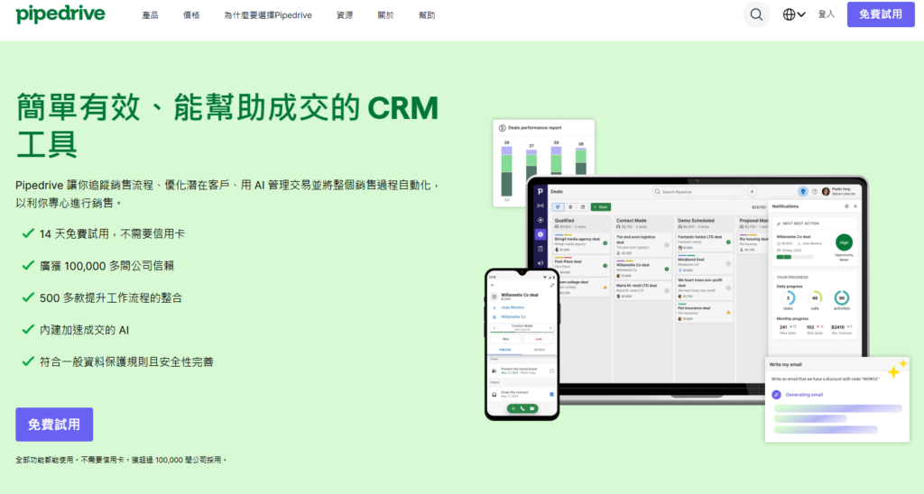 10 款 CRM 销售管理软件对比：适合企业选型的 2026 年指南