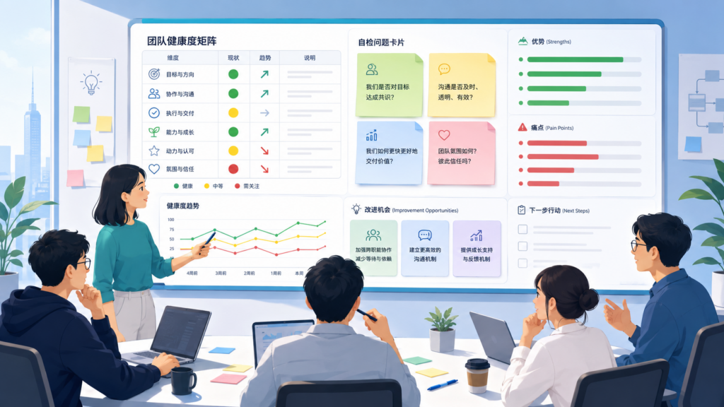 团队健康检查模型怎么做：用可视化发现团队改进机会