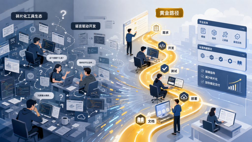 黄金路径是什么：如何解决软件生态系统碎片化问题