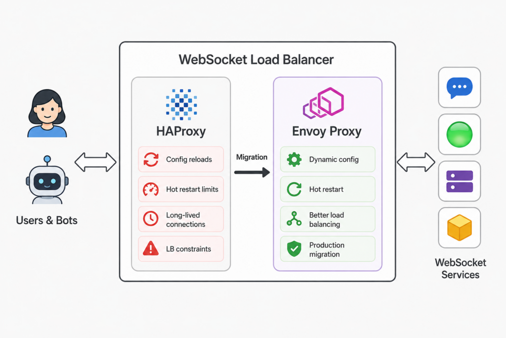 从 HAProxy 到 Envoy:数百万并发 WebSocket 连接迁移实践