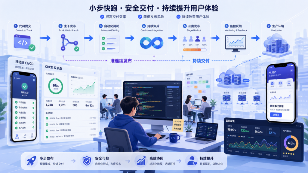 大规模快速发布:从主干发布到持续交付的工程实践