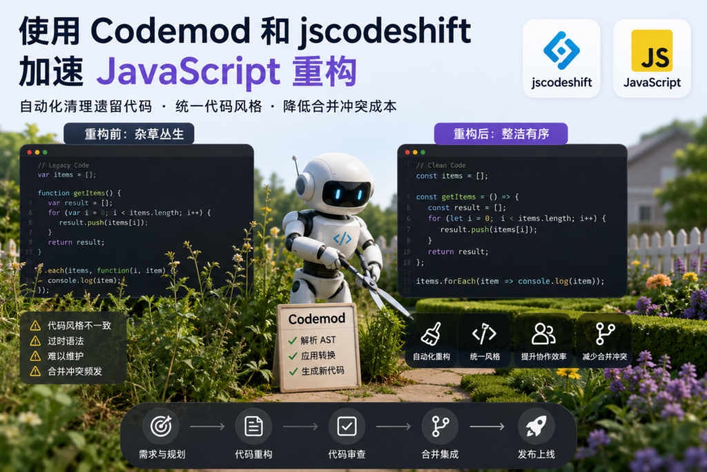 使用 Codemod 加速 JavaScript 重构:大规模遗留代码清理实践