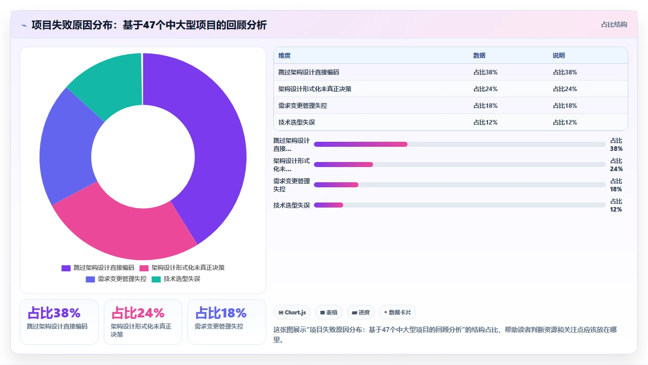 先画架构再写代码，我们瀑布项目存活率更高