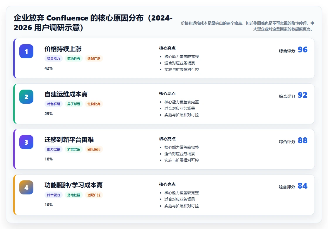 求推荐高性价比 Confluence 替代软件？2026年选型清单与测评指南