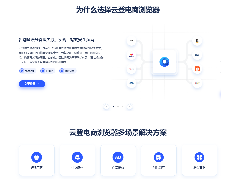 2026 云登指纹浏览器场景解析:不同跨境卖家的选择思路